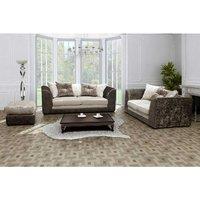 Argent Bella Crushed Velvet 2 Seater