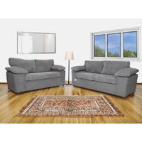 Amalfi Jumbo Cord 3 + 2 Seater Sofa - Grey