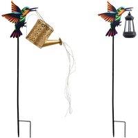 Solar LED Outdoor Path & Garden Lights - Weatherproof, Vintage Style, No Wiring