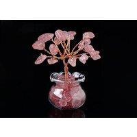 Vibrant Crystal Gravel Fortune Trees: 12-Color Mini Chakra Set For Home