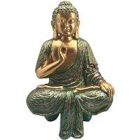 Zen Buddha Garden Ornament - Resin Outdoor Decor Sculpture
