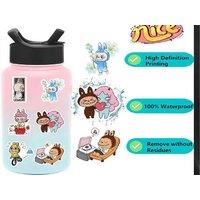 60Pcs Labubu-Inspired Cartoon Waterproof Stickers