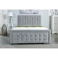 Blair Upholstered Bed Frame With Custom Fabric & Memory Mattress!