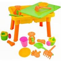Double Compartment Sand And Water Table With Accessories