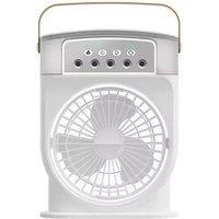 3-In-1 Usb Air Humidifier, Fan & Cooler With Lighting Options