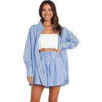Unisex Green Versatile Striped Women'S Two-Piece Lounge Set