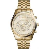 Michael Kors Lexington Men'S Gold Chronograph Quartz Watch