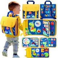 Montessori Busy Learning Board Backpack Toy
