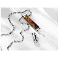 Stainless Steel Stress Relief Breathing Pendant Necklace - Minimalist Anxiety Jewellery For Mindful Living