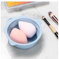 Professional Silicone Makeup Brush Cleaner Bowls - Beauty Tool For Deep Cleansing & Hygiene (2Pcs, Foldable, Multi-Texture)
