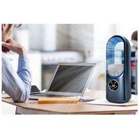 2-In-1 Usb Led Bladeless Desk Fan & Humidifier - 6 Speeds, Timer & Night Lamp