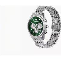 PRICE DROP! Emporio Armani AR11581 Chronograph Quartz Watch - Stainless Steel, Green Sunray Dial, 41mm, Water-Resistant