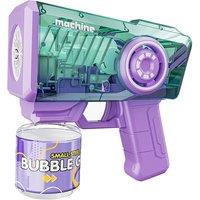 Kids' Outdoor Bubble Gun - 5000+ Bubbles, LED Lights, Safe ABS, Ages 3+
