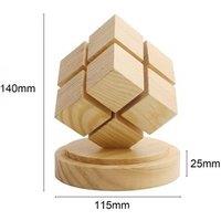 Creative Wooden 4Th-Order Rubik'S Cube Night Light