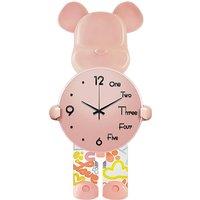 Modern Bear Clock Wall Lamp With Dual Function!