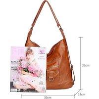 Unisex Black Spacious Retro Crossbody Bag With Multi-Pocket Organisation And Style - 2 Colours
