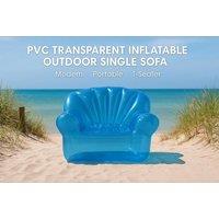 Cosy Inflatable Transparent Sofa - Blue Or Green