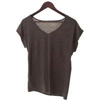 Unisex Black Women'S 3-Piece Solid V-Neck T-Shirt Set!