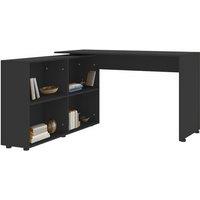 Spacious L-Shaped Computer Desk With Four-Tier Storage