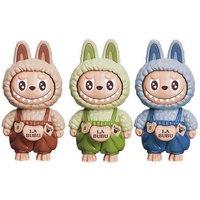 Unisex Green Cute Lafufu Face Changing Keychain - 3 Colours & Multipack Option