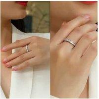 1Ct Moissanite Rediant Cut Half Eternity Ring - Sterling Silver