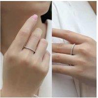 0.50 To 1.00 Ct Moissanite Round Cut Diamond Ring- 3 Options