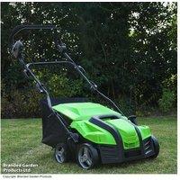 Garden Gear 2-In-1 Electric Lawn Raker & Scarifier - 2000W, 400Mm Width, Large 55L Bag