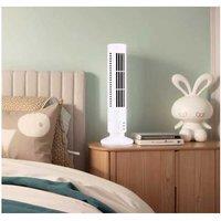 Mini Desktop Bladeless Tower Fan - Compact Usb Desk Fan With 2 Speed Settings & 3D Airflow
