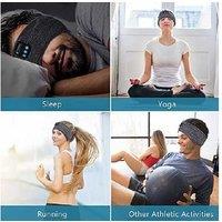 Bluetooth 5.0 Multi-Function Headband - Soft Polyester, Sleep & Lounge Essential