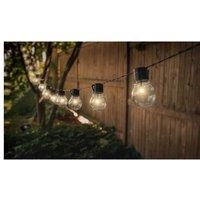 5M Retro Solar Led String Lights - 20 Bulbs, Ip44 Waterproof Outdoor Lighting