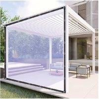 Clear Plastic Garden Tarp With Grommets - Weather-Resistant Outdoor Cover