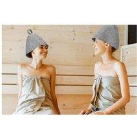2-Pack Felt Sauna Hats - Quick Dry Bath Caps For Spa & Swimming