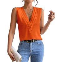 Unisex Green Elegant Multi-Layered V-Neck Sleeveless Vest - 5 Colours