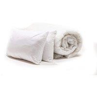 10.5 Tog Hypoallergenic Duvet Quilt & 2 Ultra Bounce Pillows - All-Season, Machine Washable, Lightweight