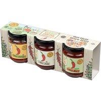 3 Fiery Chilli Preserve Gift Pack Food Hamper - Gourmet Chilli Gift Set