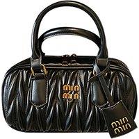 Designer Women's Chic Retro Bowling Bag - Black or Red