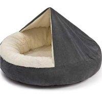 Small Pet Bed With Hooded Blanket
