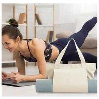 Unisex Black Multifunctional Yoga Mat Carry Bag For Tourism Fitness