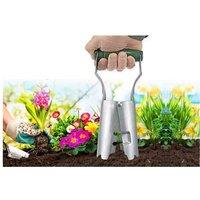 Heavy-Duty Garden Bulb Planter Tool With Ergonomic Spring Handle & Precision Depth Markers