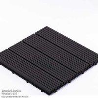 Dark Grey Wpc Decking Tiles