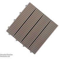 Walnut Brown Wpc Decking Tiles