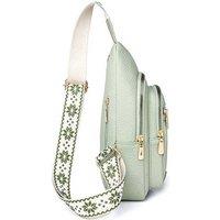 Unisex Green Women'S Sling Backpack Anti-Theft Crossbody Bags