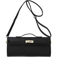 Unisex Orange Vegan Leather Baguette Bag - Adjustable Crossbody Strap, Lightweight, 8 Colours