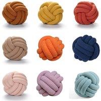 Handmade Knotted Plush Cushion - Soft Lamb Wool, Multiple Sizes & Colours