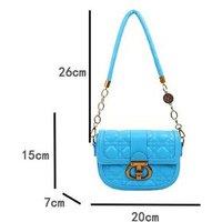 Unisex Black Designer Inspired Luxe Diamond Quilted Saddle Bag - 7 Colours