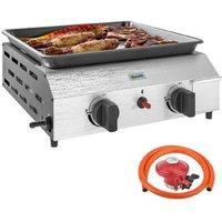 Portable Two-Burner Gas Bbq Grill - Compact Outdoor Cooking