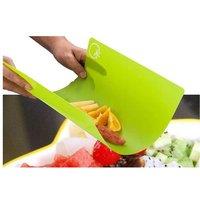 4Pcs Colour Coded Flexible Chopping Mats - Non-Slip, Large, Easy-Clean Kitchen Accessory