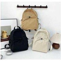 Unisex White Large Capacity Casual Backpack For Women