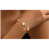 Steel Clover Charm Double Sided Bracelet