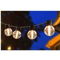 Solar Powered Waterproof Led String Lights - 20 Warm Bulbs Outdoor